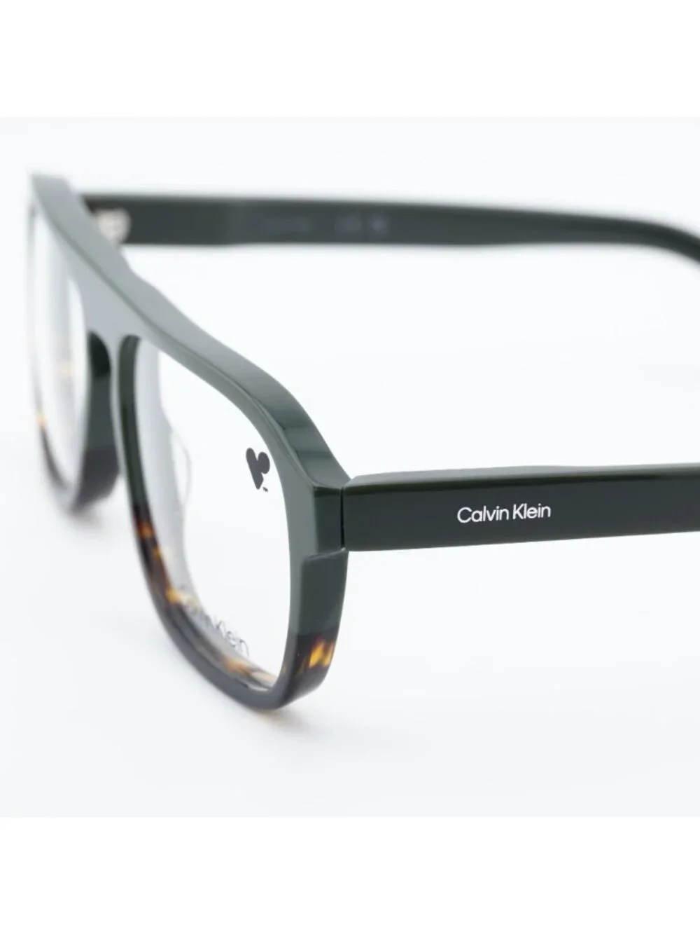 Calvin Klein CK25515 303 Eyeglasses Green / Havana 58mm Square Frame